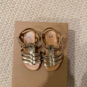 GAP Kids Metallic Gold Sandals